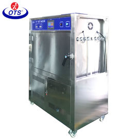 Box Type UVA / UVB Accelerated UV Testing Equipment , UV Test Chamber ±3℃ Temp Uniformity